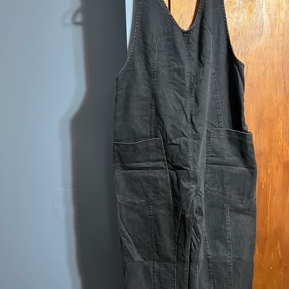 Free People High Roller Overall Denim Jumpsuit - Picture 4 of 5